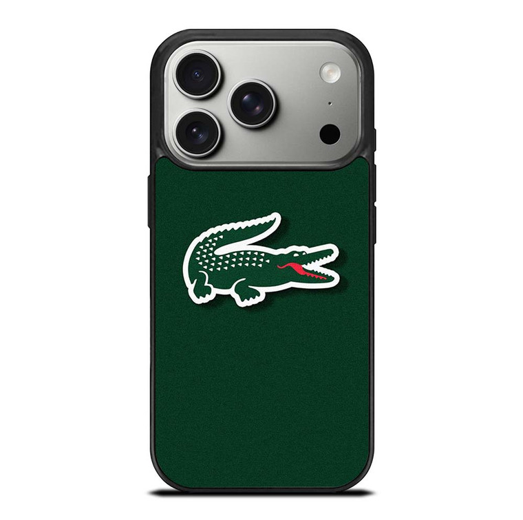 LACOSTE CROCODILE GREEN iPhone 17 Pro Case Cover