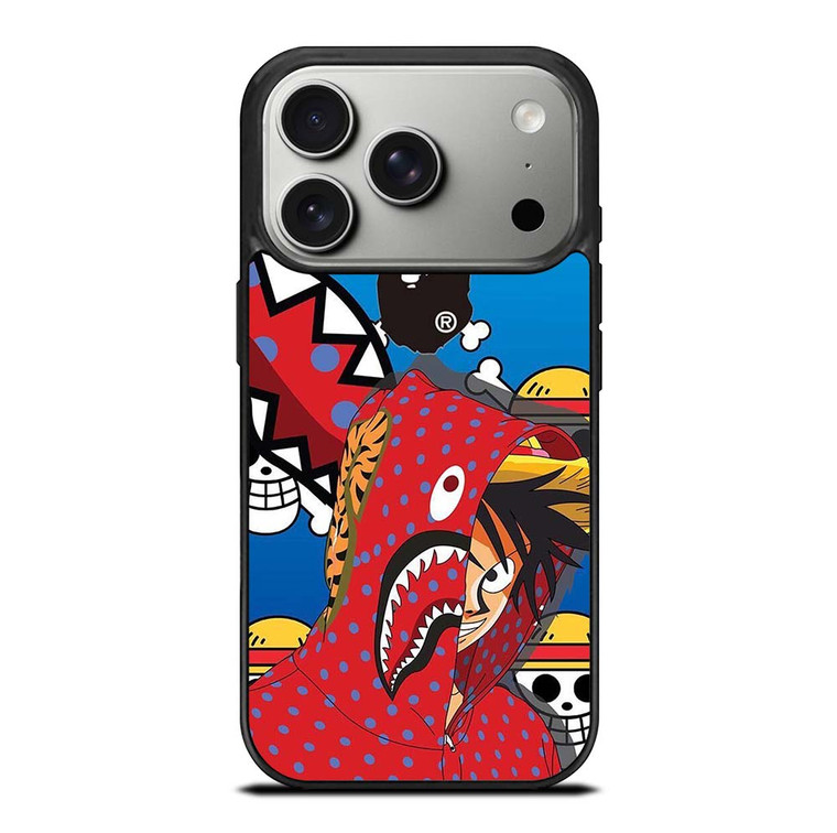 LUFFY ONE PIECE SUPREME BAPE iPhone 17 Pro Case Cover
