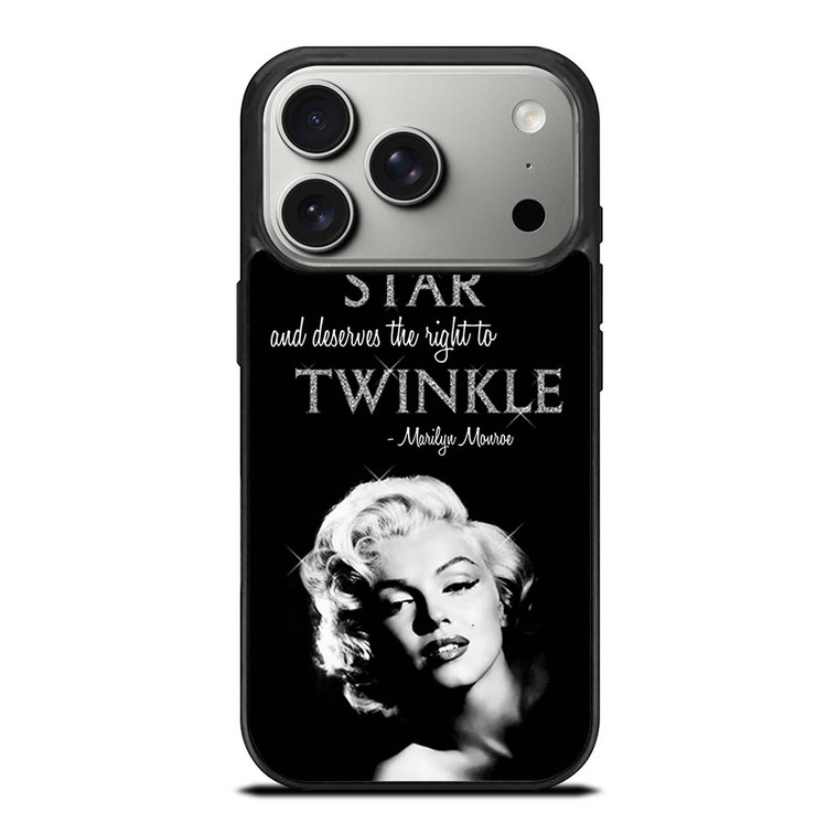 MARILYN MONROE BLACK QUOTES iPhone 17 Pro Case Cover