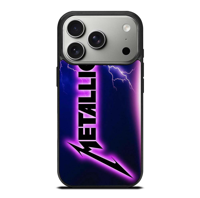 METALLICA ROCK BAND VIOLET LIGHTNING iPhone 17 Pro Case Cover