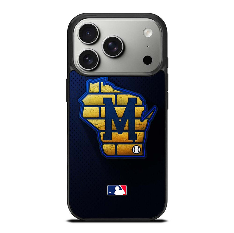 MILWAUKEE BREWERS MLB BASEBALL ICON iPhone 17 Pro Case Cover