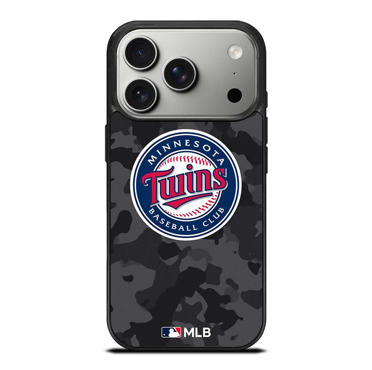 MINNESOTA TWINS BASEBALL BLACK CAMO iPhone 17 Pro Case Cover