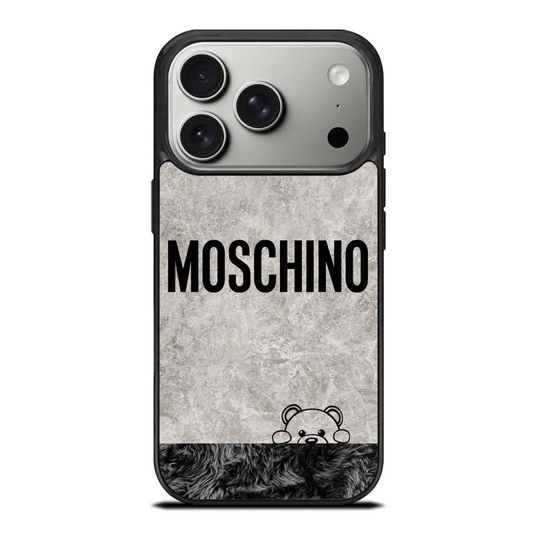 MOSCHINO BEAR HIDING iPhone 17 Pro Case Cover