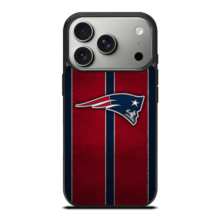 NEW ENGLAND PATRIOTS NFL METAL STRIPE iPhone 17 Pro Case Cover