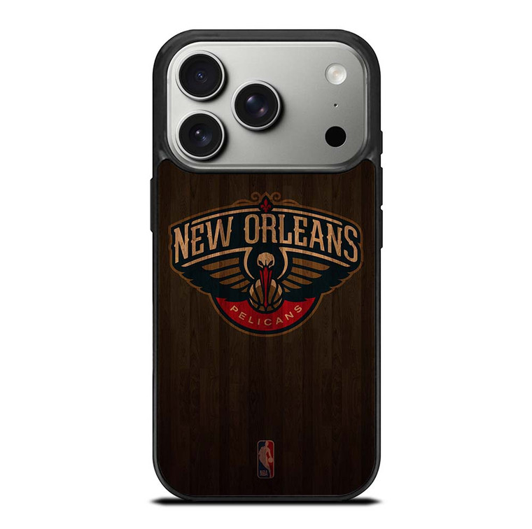 NEW ORLEANS PELICANS BASKETBALL COURT NBA iPhone 17 Pro Case Cover