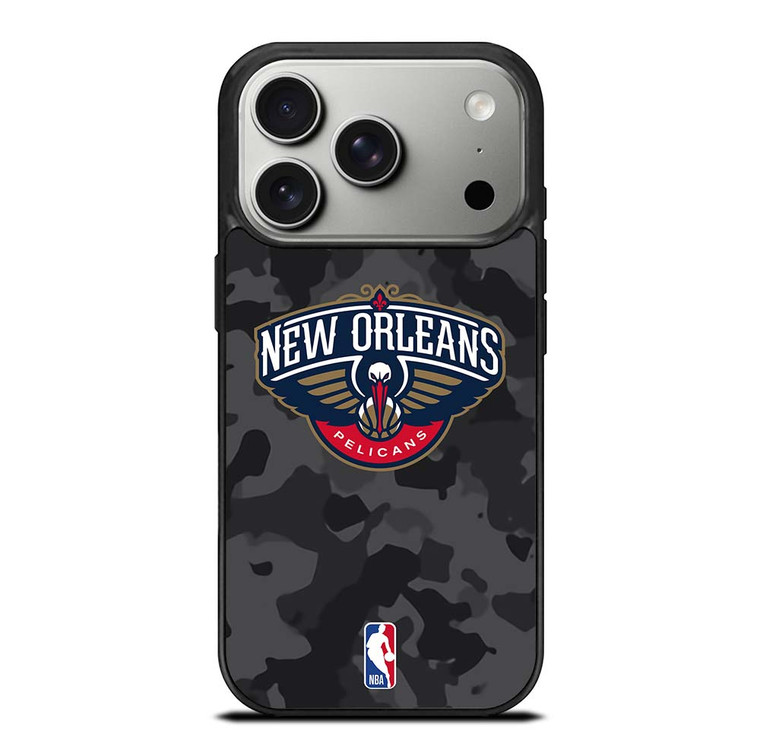 NEW ORLEANS PELICANS BLACK CAMO iPhone 17 Pro Case Cover
