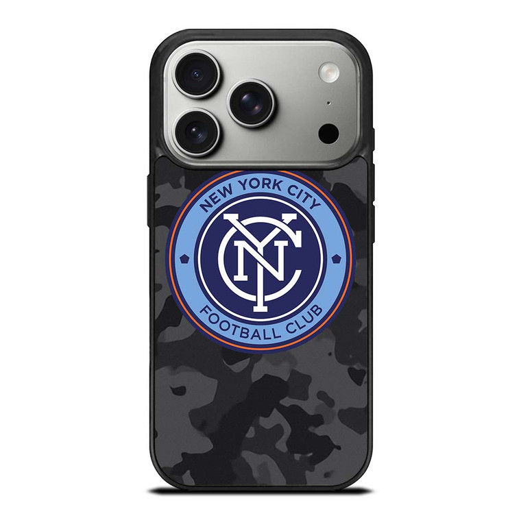 NEW YORK CITY FC MLS BLACK CAMO iPhone 17 Pro Case Cover
