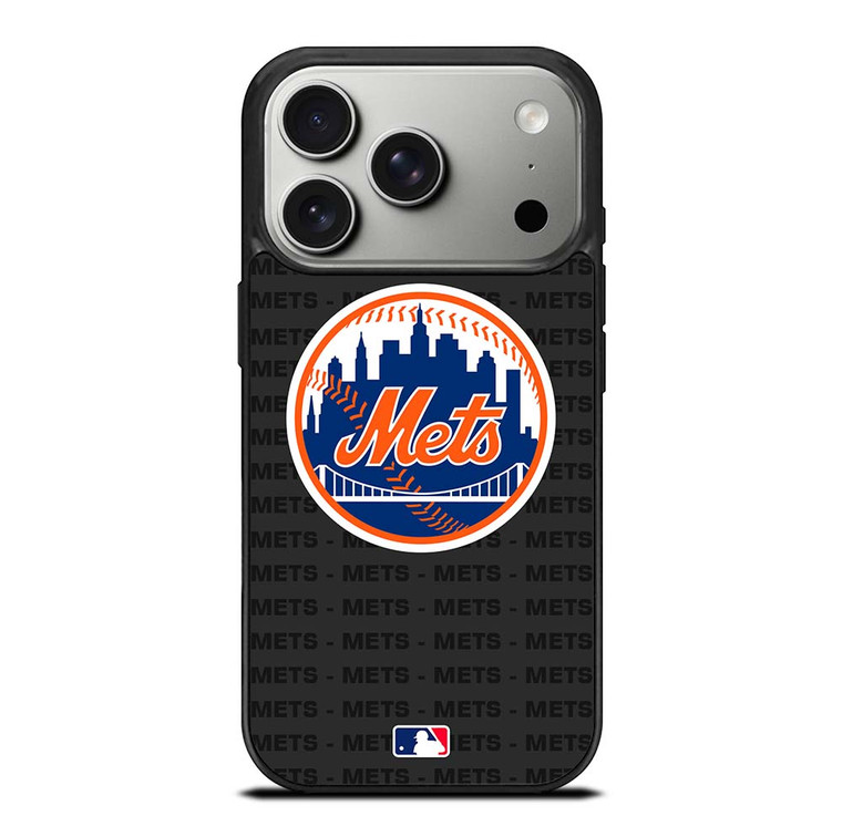 NEW YORK METS BASEBALL BLACK iPhone 17 Pro Case Cover