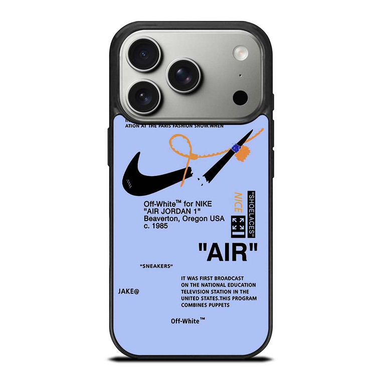 NIKE AIR OFF WHITE TARO iPhone 17 Pro Case Cover