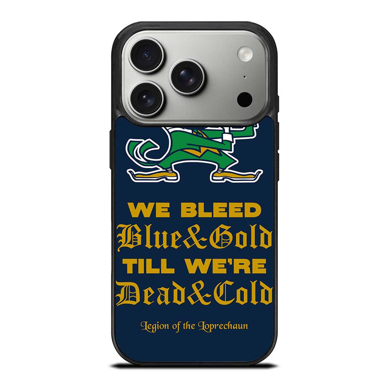 NOTRE DAME BLEED BLUE AND GOLD iPhone 17 Pro Case Cover