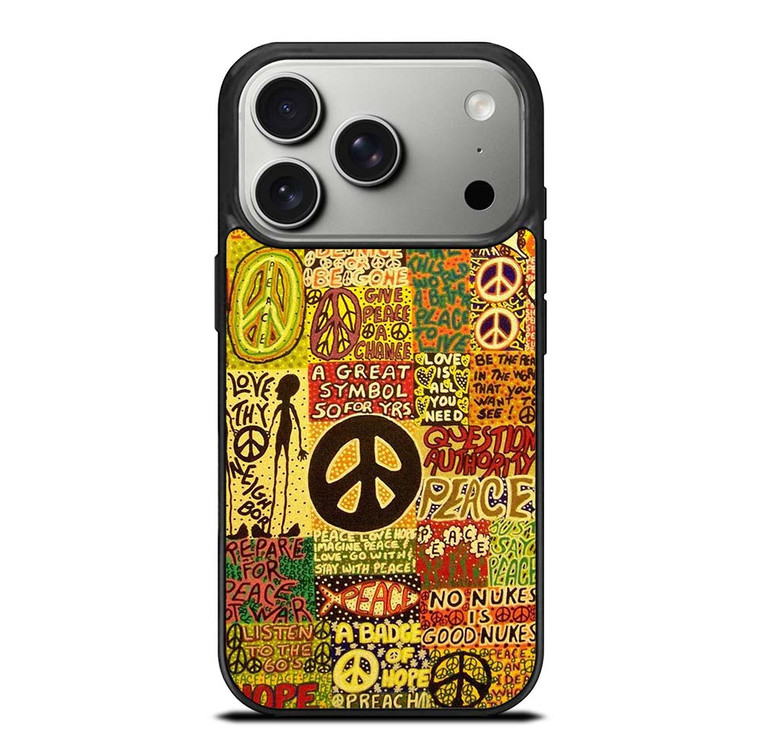 PEACE TAPESTRY PATTERN iPhone 17 Pro Case Cover