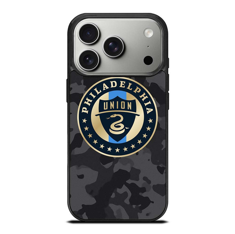 PHILADELPHIA UNION MLS BLACK CAMO iPhone 17 Pro Case Cover