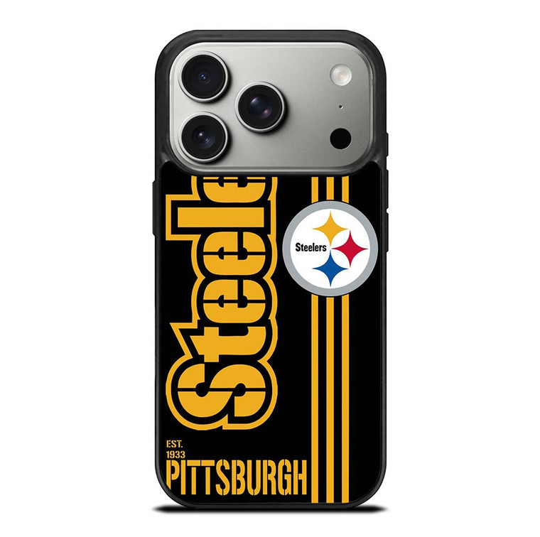 PITTSBURGH STEELERS FOOTBALL TEAM LOGO EST 1933 iPhone 17 Pro Case Cover