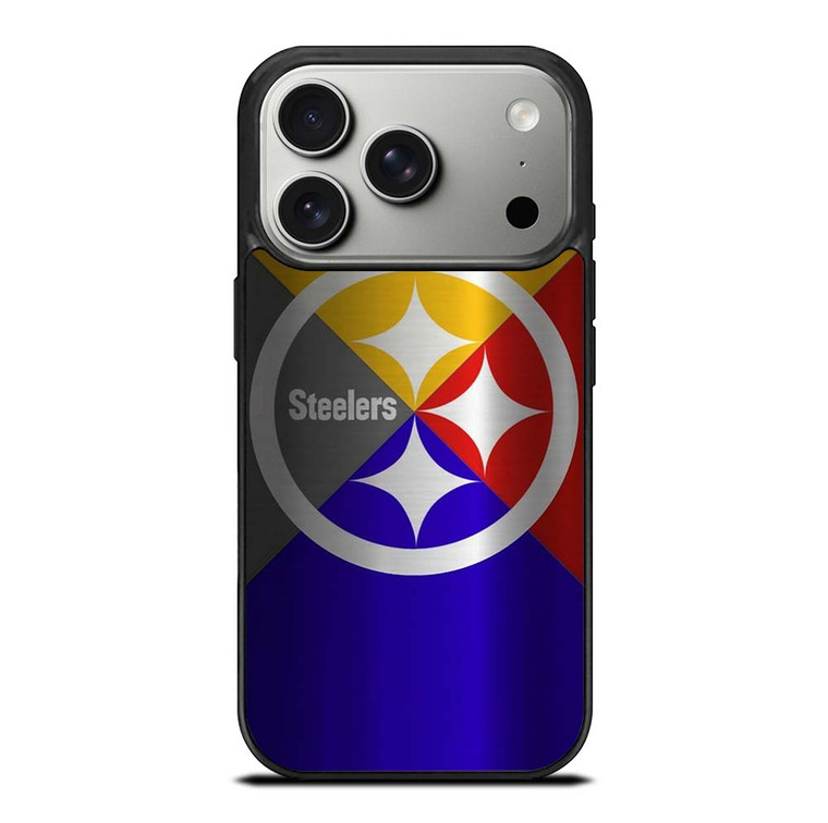 PITTSBURGH STEELERS NFL FOOTBALL METAL iPhone 17 Pro Case Cover