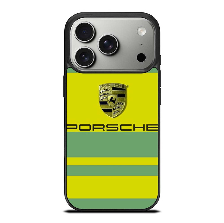 PORSCHE CAR LOGO YELLOW GREEN ICON iPhone 17 Pro Case Cover