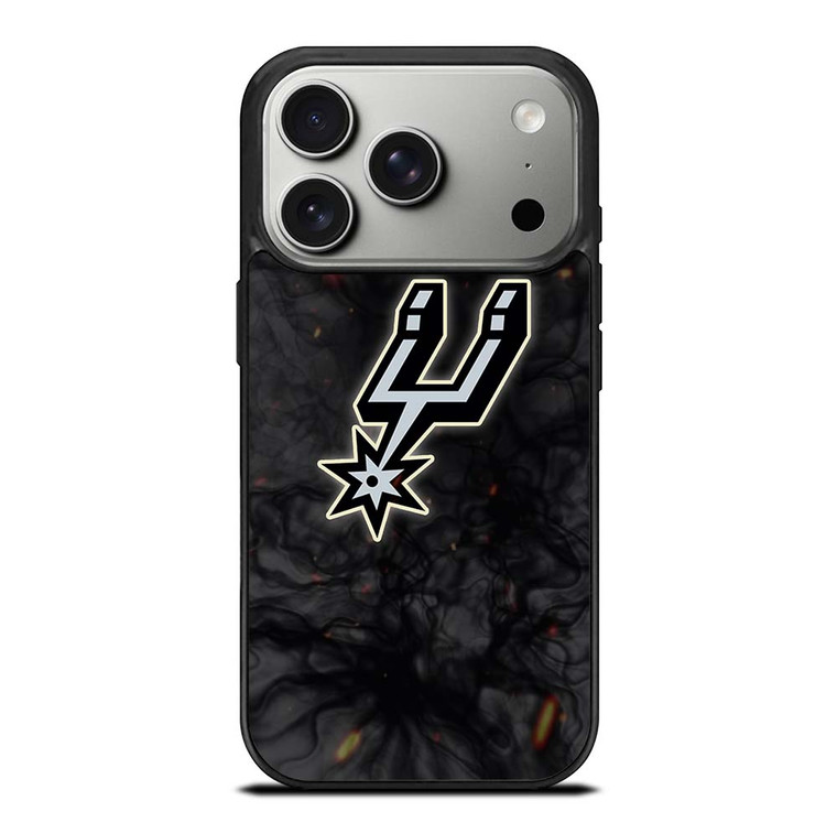 SAN ANTONIO SPURS BASKETBALL NBA FIRE iPhone 17 Pro Case Cover