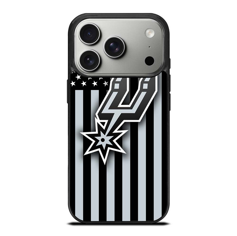 SAN ANTONIO SPURS NBA USA FLAG iPhone 17 Pro Case Cover