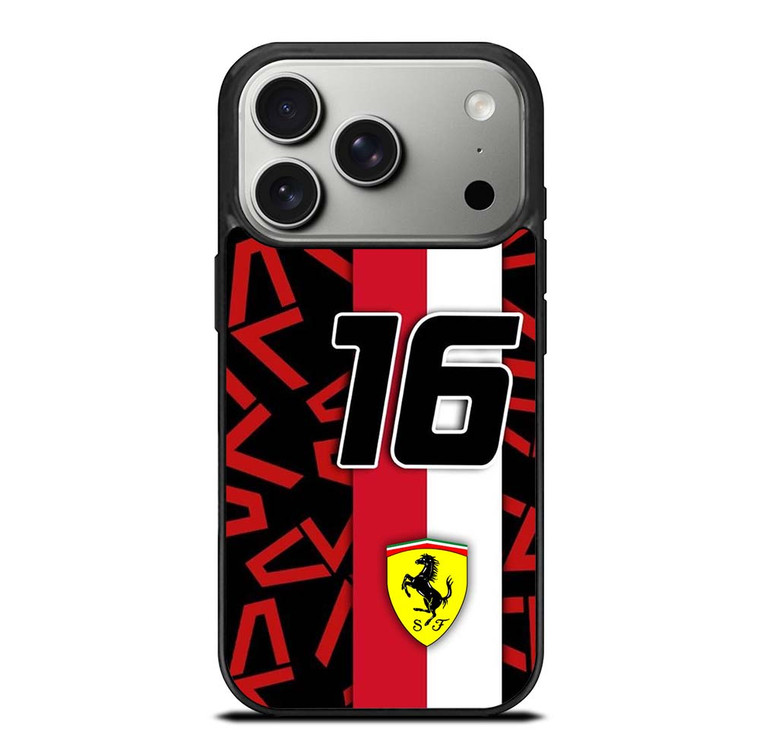 SCUDERIA FERRARI CHARLES LECLERC F1 FORMULA ONE iPhone 17 Pro Case Cover