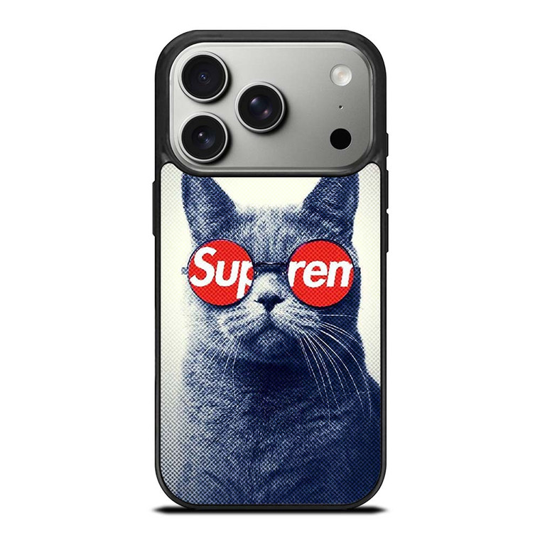 SUPREME COOL CUTE CAT iPhone 17 Pro Case Cover