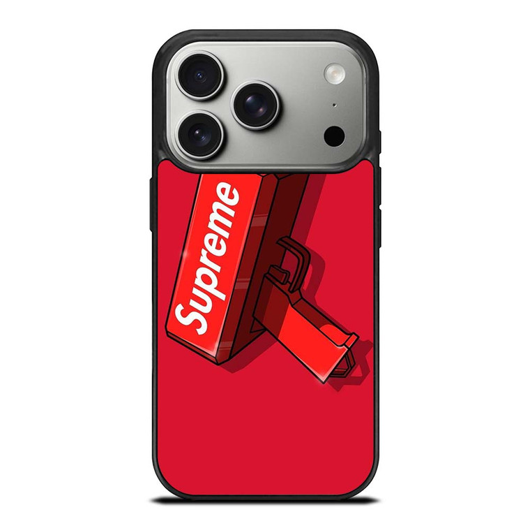 SUPREME MONEY GUN iPhone 17 Pro Case Cover