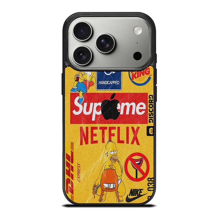 SUPREME NETFLIX COLLAGE iPhone 17 Pro Case Cover