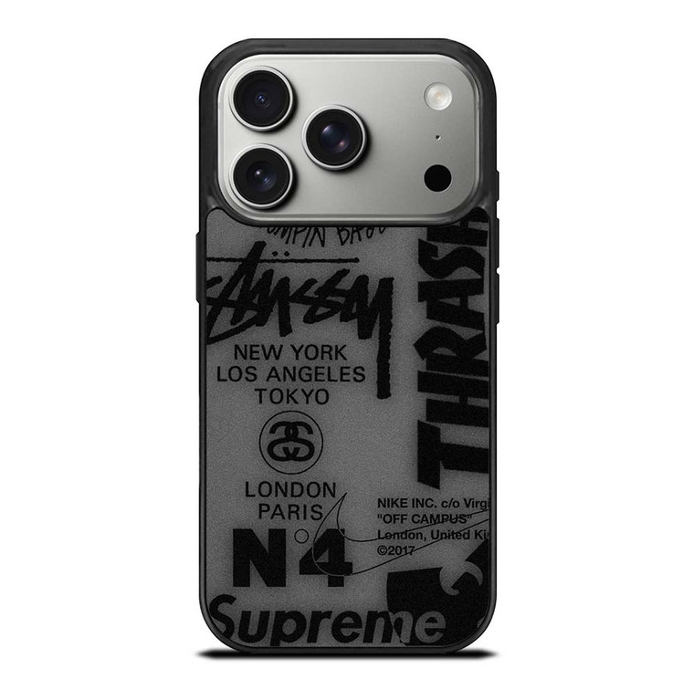 SUPREME STUSSY HYPEBEAST iPhone 17 Pro Case Cover