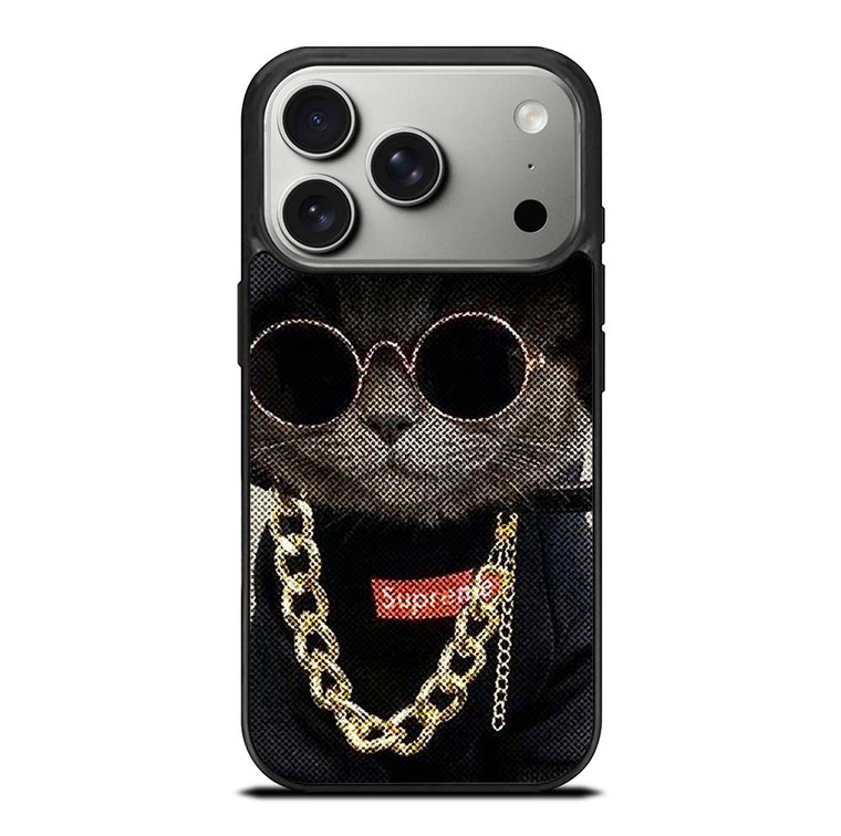 SUPREME SWAG CAT iPhone 17 Pro Case Cover