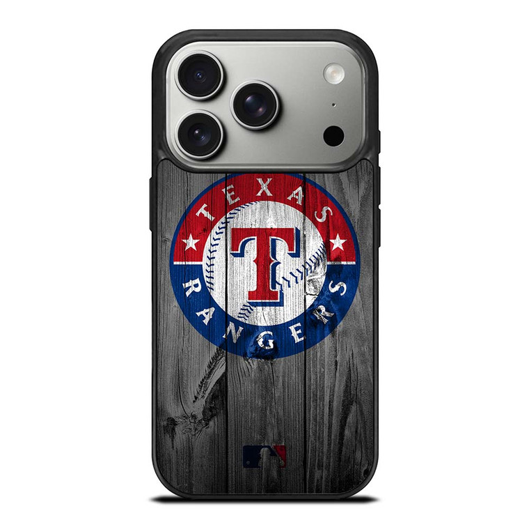 TEXAS RANGERS BASEBALL MLB WOOD LOGO iPhone 17 Pro Case Cover