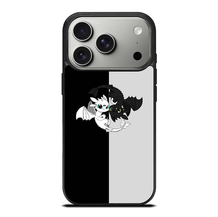 TOOTHLESS AND LIGHT FURY YIN YANG iPhone 17 Pro Case Cover