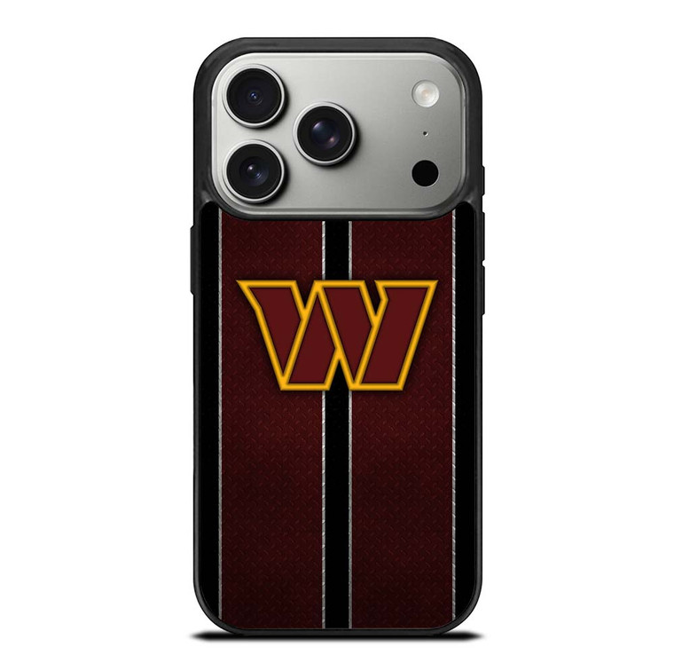 WASHINGTON COMMANDERS NFL METAL STRIPE iPhone 17 Pro Case Cover