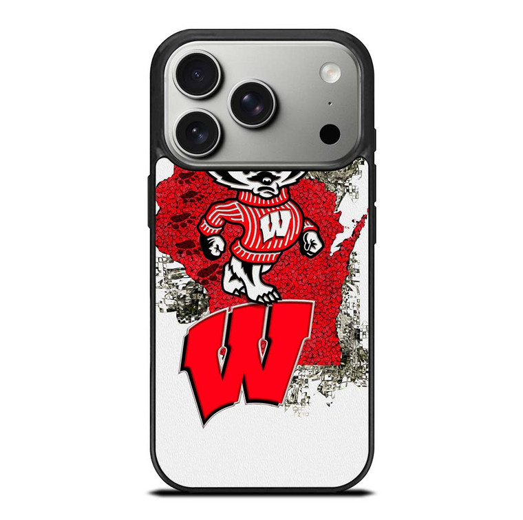 WISCONSIN BADGERS UNIVERSITY FOOTBALL LOGO iPhone 17 Pro Case Cover