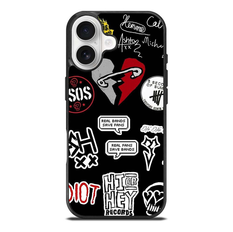 5 SECONDS OF SUMMER BAND COLLAGE iPhone 17 Case Cover
