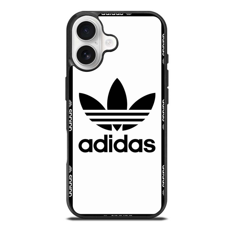 ADIDAS TREFOIL ROUND WHITE iPhone 17 Case Cover
