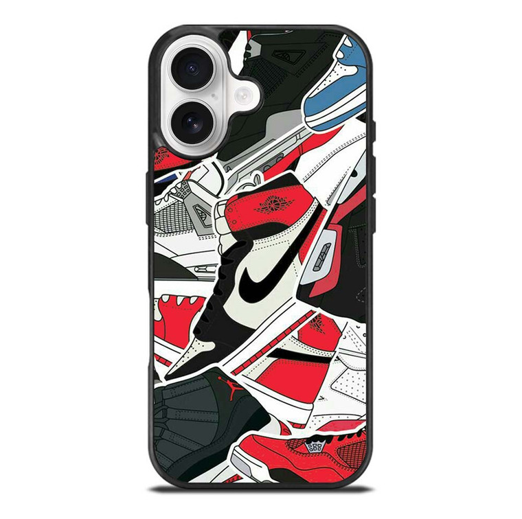 AIR JORDAN NIKE COLLAGE 2 iPhone 17 Case Cover