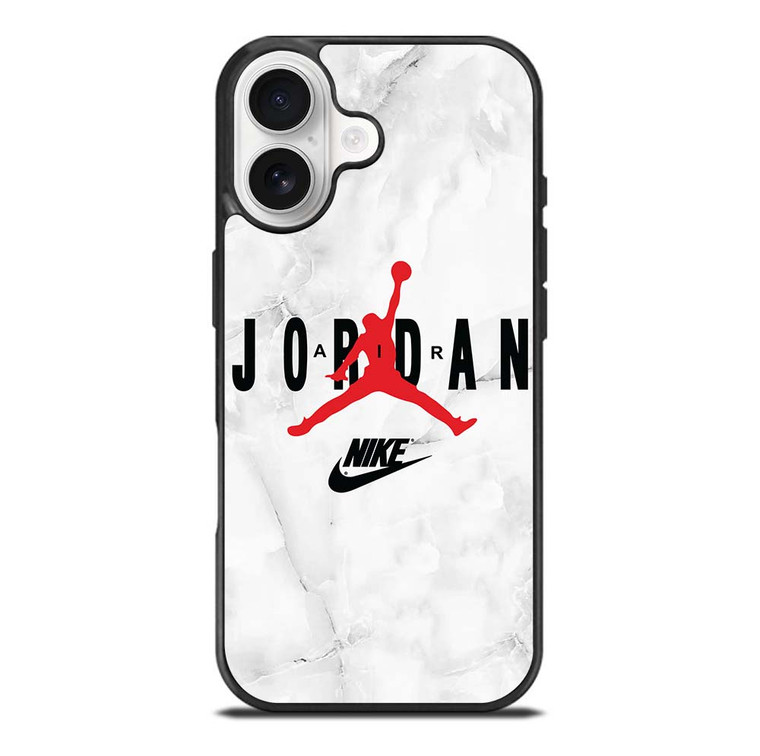 AIR JORDAN NIKE SHOES LOGO MARBLE iPhone 17 Case Cover
