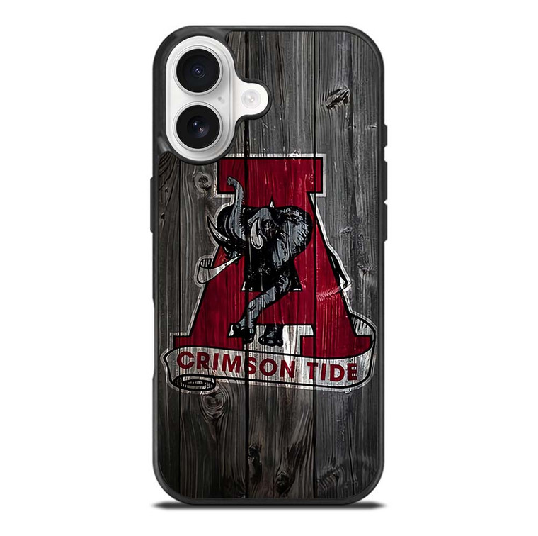 ALABAMA CRIMSON TIDE WOODEN ICON iPhone 17 Case Cover