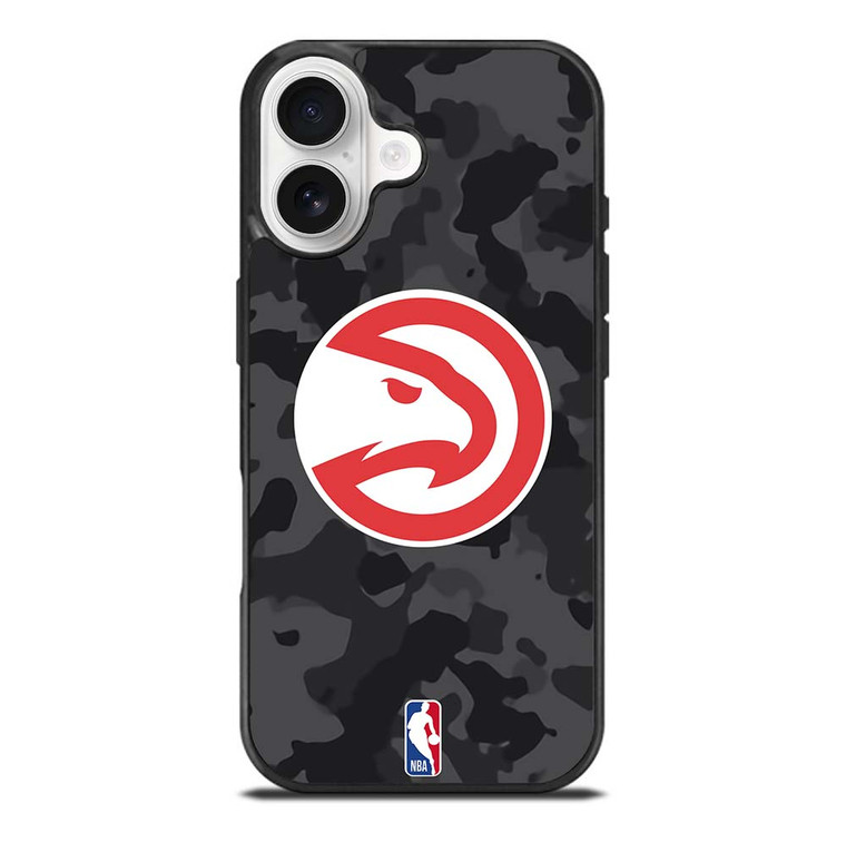 ATLANTA HAWKS BLACK CAMO iPhone 17 Case Cover