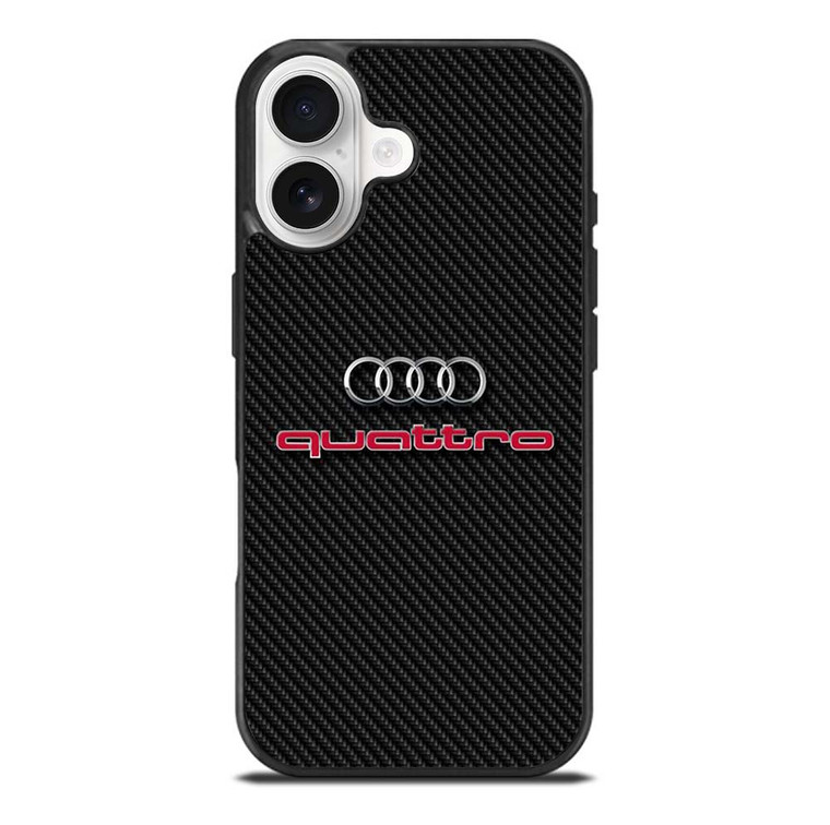 AUDI QUATTRO CARBON LOGO iPhone 17 Case Cover