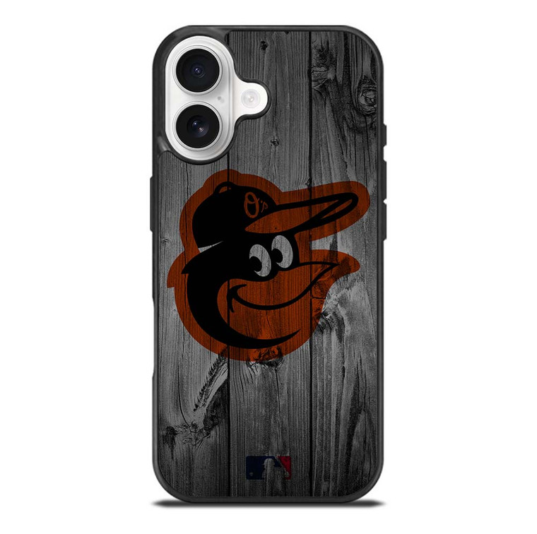BALTIMORE ORIOLES BASEBALL MLB WOOD LOGO iPhone 17 Case Cover