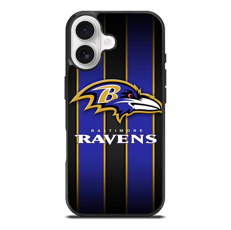 BALTIMORE RAVENS NFL STRIPE LOGO iPhone 17 Case Cover