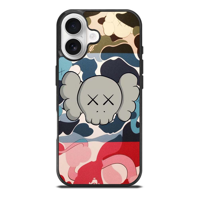 BAPE CAMO KAWS iPhone 17 Case Cover