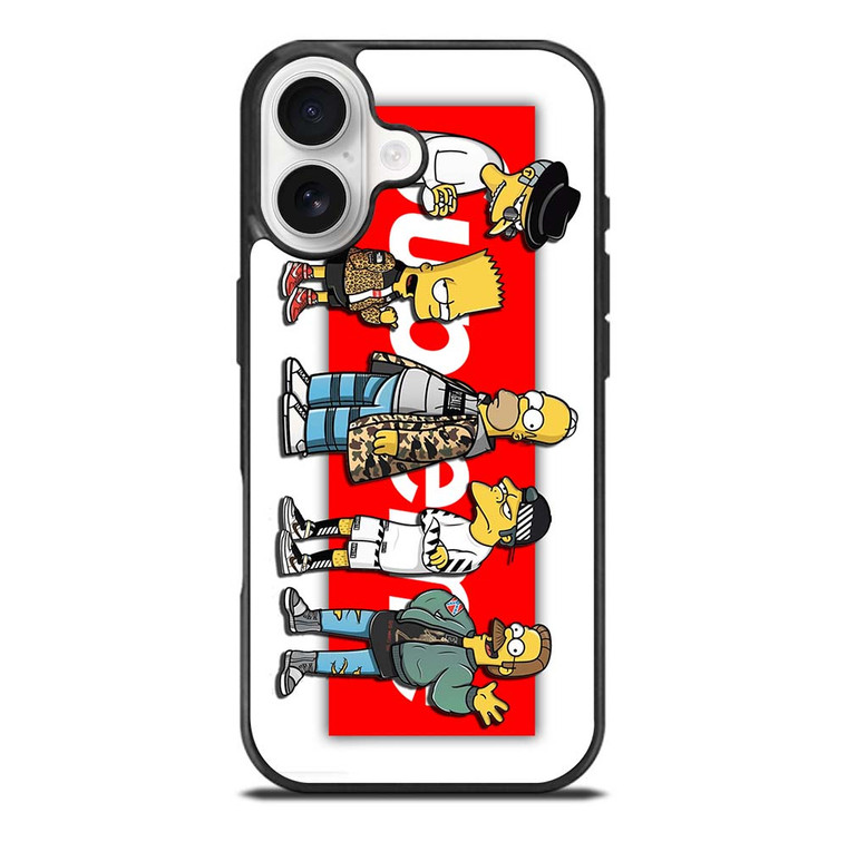 BART SIMPSON X SUPREME LOGO iPhone 17 Case Cover