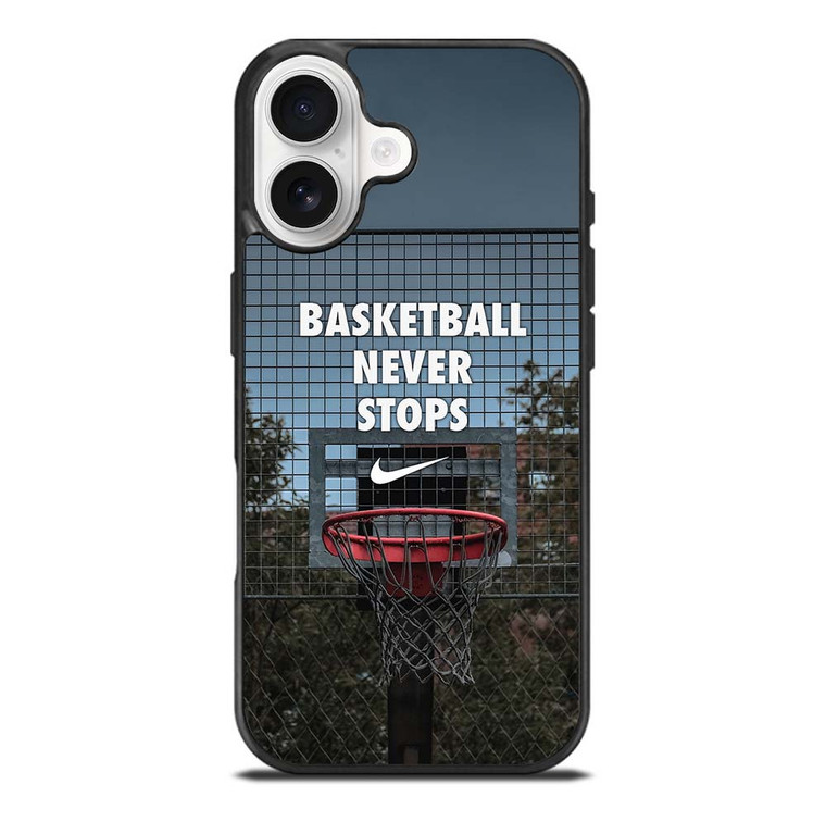 BASKETBALL NEVER STOPS RING iPhone 17 Case Cover