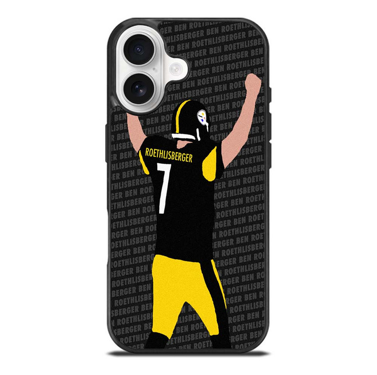 BEN ROETHLISBERGER PITTSBURGH STEELERS CARTOON iPhone 17 Case Cover