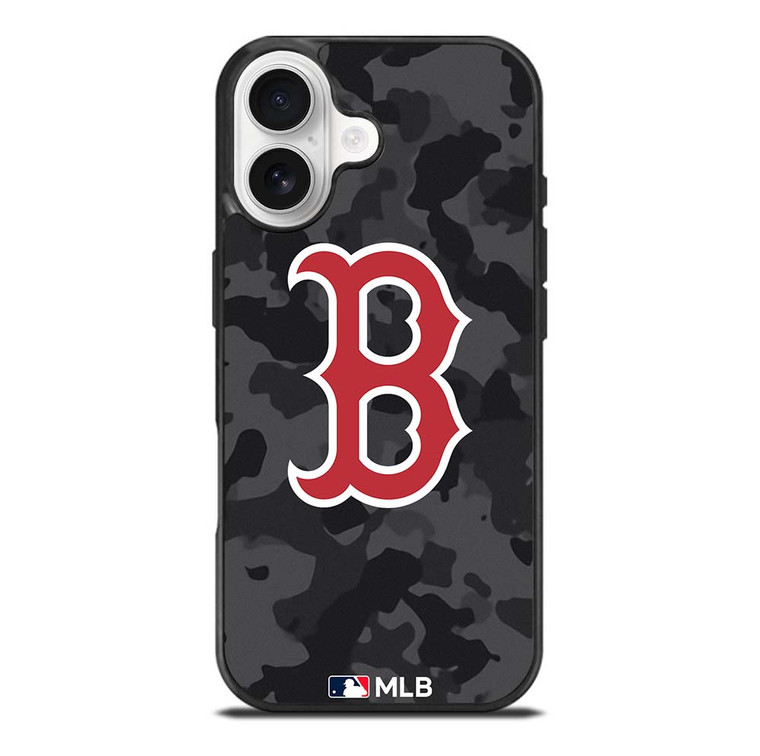 BOSTON RED SOX BASEBALL BLACK CAMO iPhone 17 Case Cover