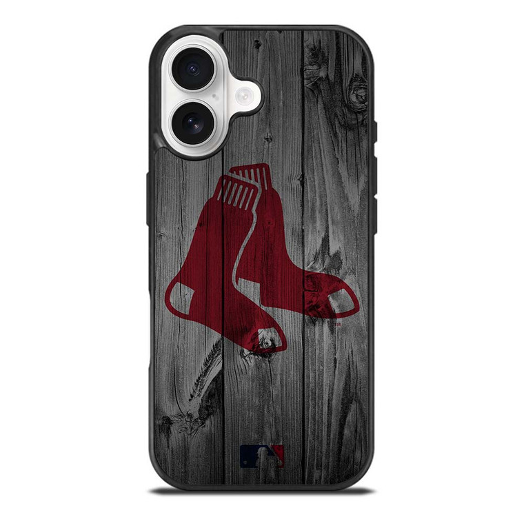 BOSTON RED SOX BASEBALL MLB WOOD LOGO iPhone 17 Case Cover