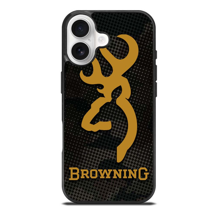 BROWNING ARMS CAMO CARBON iPhone 17 Case Cover