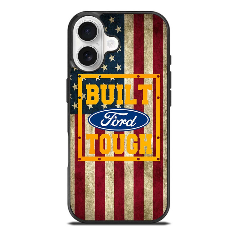 BUILT FORD TOUGH USA FLAG iPhone 17 Case Cover