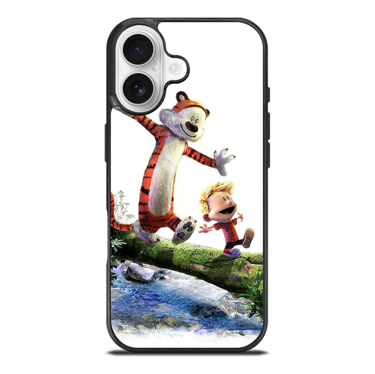 CALVIN AND HOBBES RIVER WOOD iPhone 17 Case Cover