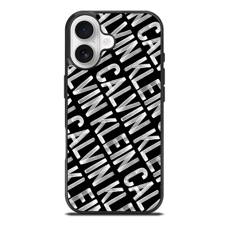 CALVIN KLEIN LOGO PATTERN iPhone 17 Case Cover